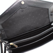 Tory Burch Robinson Expandable Concierge Clutch Crossbody Bag- Black