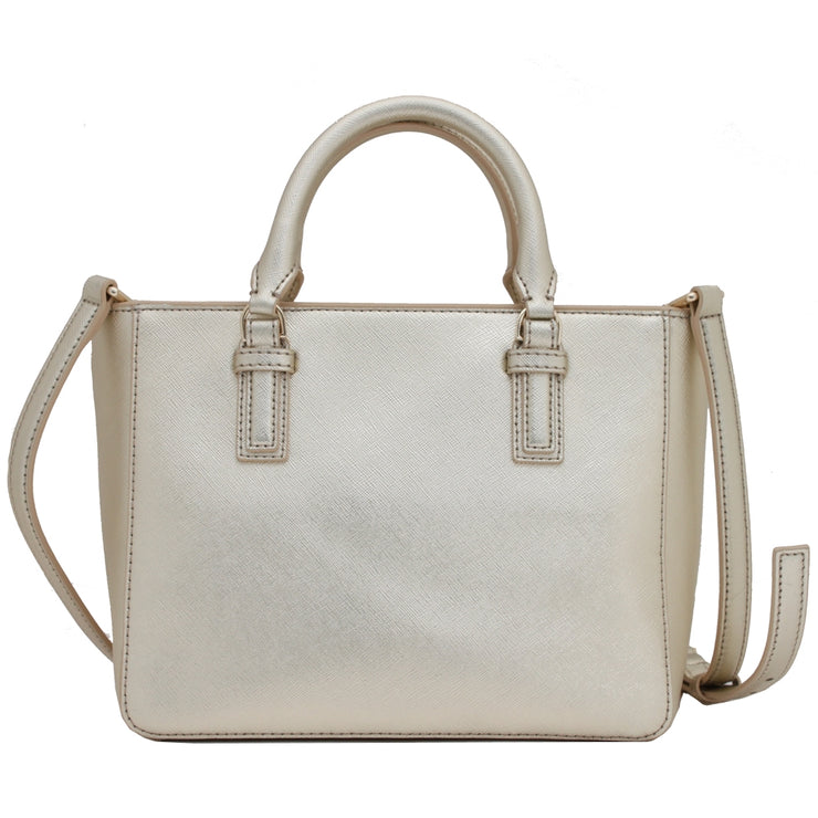 Tory Burch Robinson Mini Square Tote Bag- Soft Gold