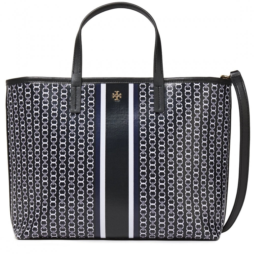 TORY BURCH TORY BURCH Gemini Link Canvas Tote BLACK