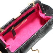 Zac Posen Leather Clutch Bag- Black