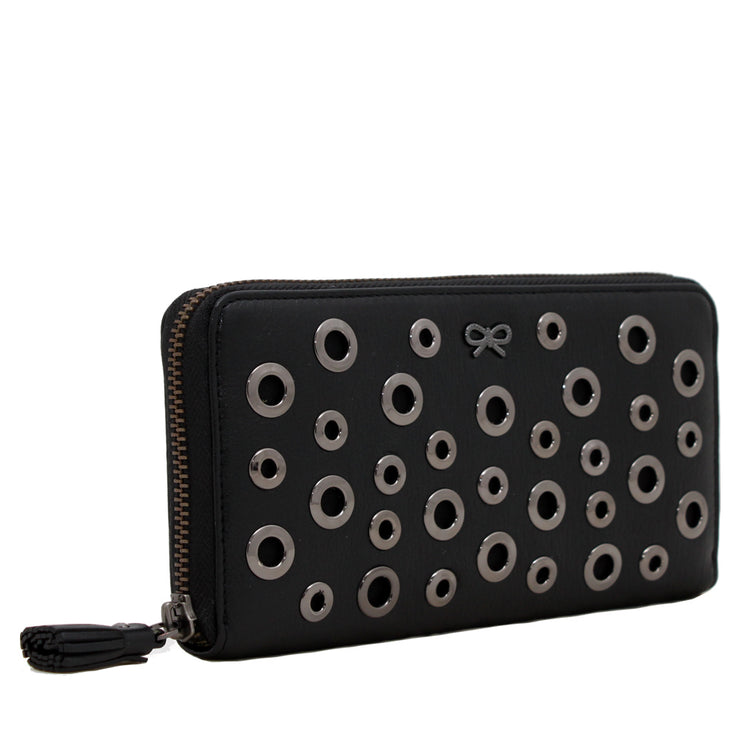 Anya Hindmarch Leather Wallet- Black