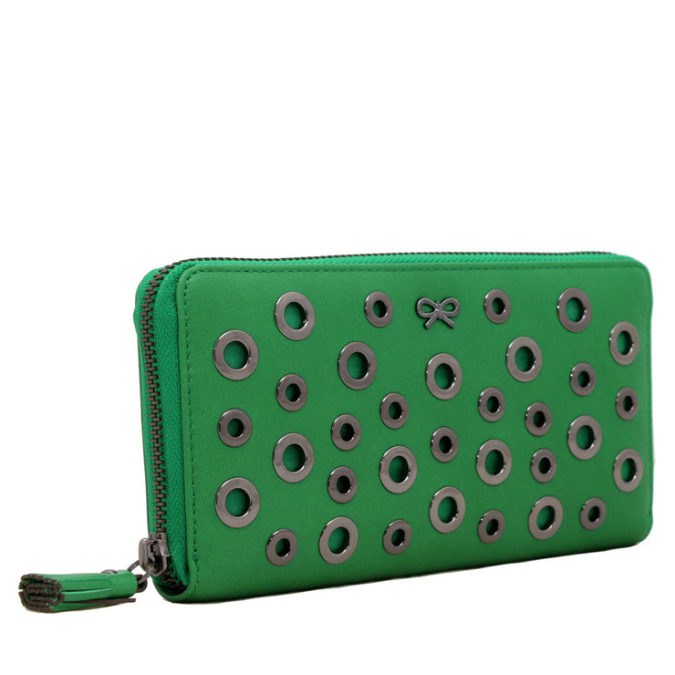 Anya Hindmarch Leather Wallet- Green
