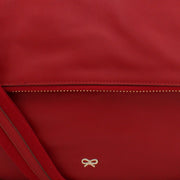 Anya Hindmarch Maxi Zip Leather Shoulder Bag- Red