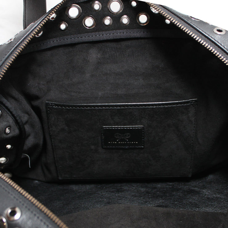 Anya Hindmarch Convertible Leather Tote Bag- Black