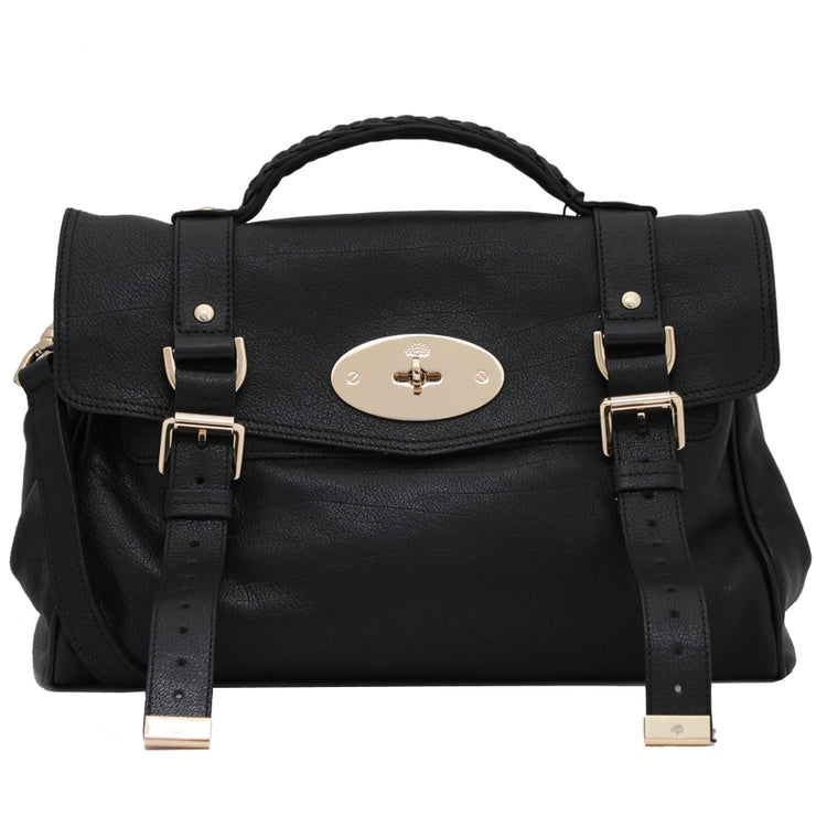 Mulberry Alexa Polished Buffalo Medium Satchel Bag