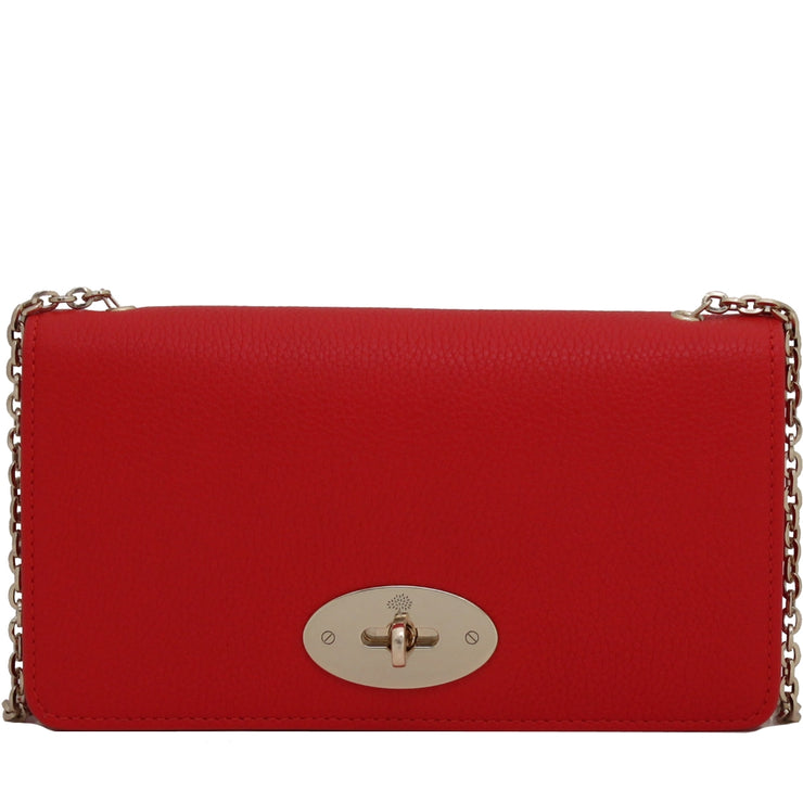 Mulberry RL4004 Bayswater Small Classic Grain Wallet- Clutch- Sling Bag- Fiery Spritz