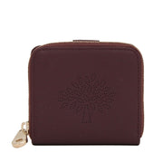 Mulberry RL3984 Blossom Zip Around Nappa Calf Leather Purse Wallet- Oxblood