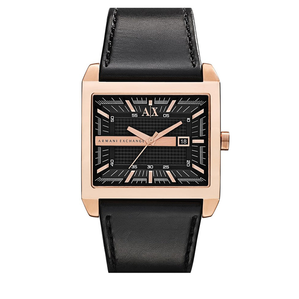 Rose Gold Armani Square Face Mens Watches ARMANI EXCHANGE Lola