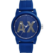 Armani Exchange Watch AX1454- Blue Silicon Round Dial Unisex Watch
