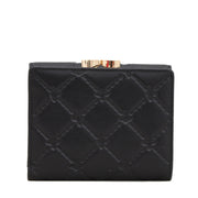 Vivienne Westwood Angel Orb Embossed Short Wallet- Black