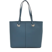 DKNY Bryant Park Saffiano Leather East West Shopper Bag- Blue