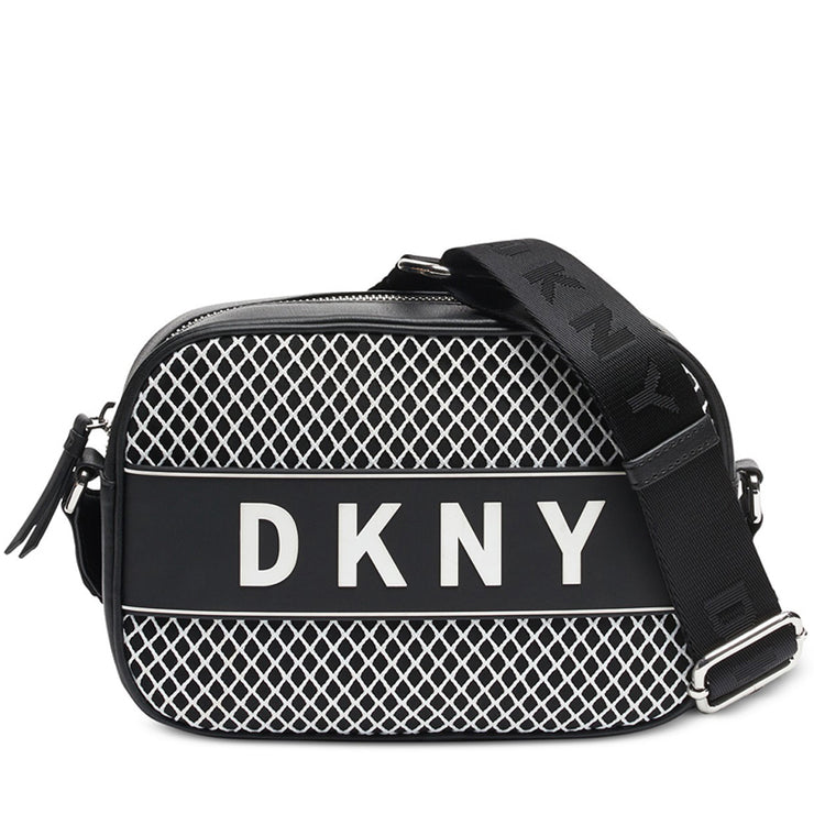 DKNY Camera Crossbody Bag- Black- White