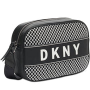 DKNY Camera Crossbody Bag- Black- White