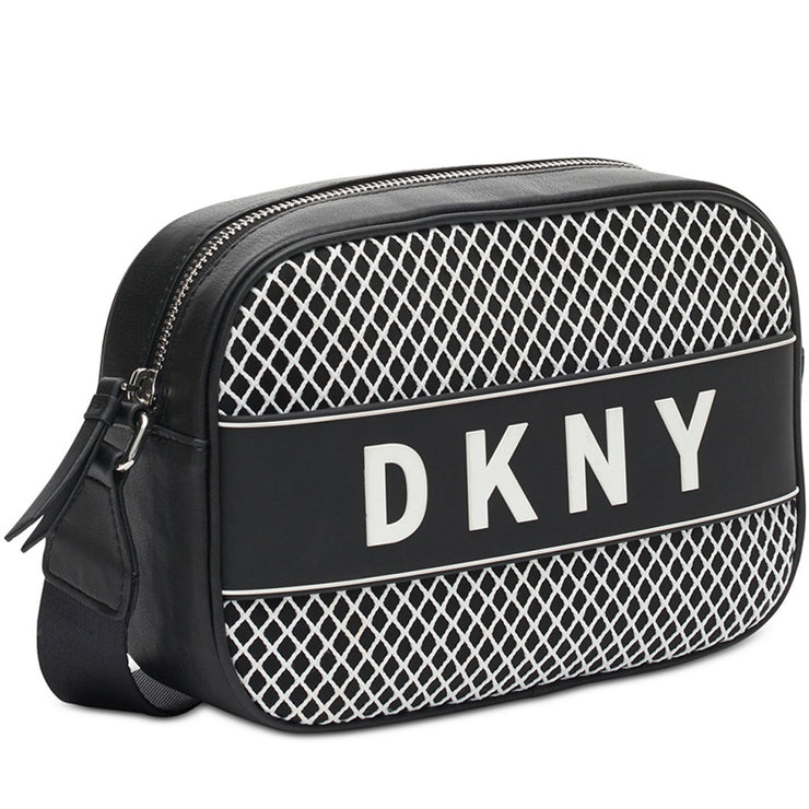 DKNY Camera Crossbody Bag- Black- White