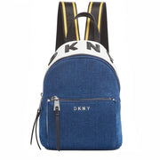 DKNY Logo Denim Backpack Bag