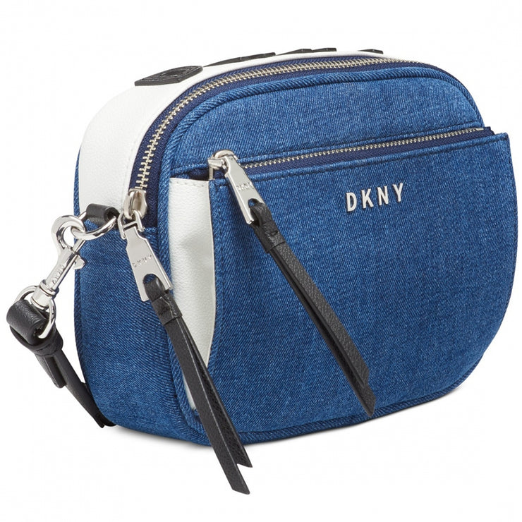 DKNY Logo Denim Camera Bag- Denim