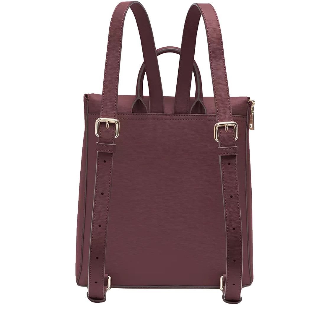 Portefeuille DKNY Bryant Small Zip Around En Cuir Rouge Aged Wine - Taille S, Neuf Avec étiquettes