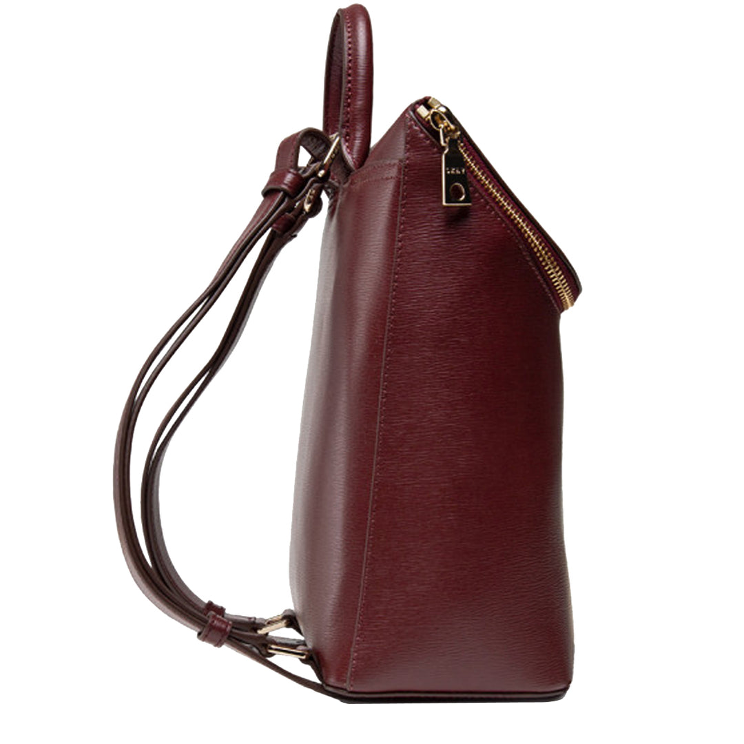 DKNY Bryant Top Zip Backpack Bag in Aged Wine R12KLC36 –