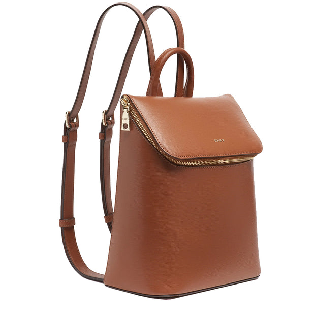 DKNY Bryant Top Zip Backpack Bag in Caramel R12KLC36