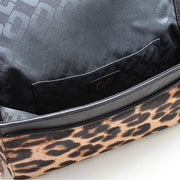 Diane von Furstenberg Calf Hair Flirty Mini Crossbody Bag- Leopard