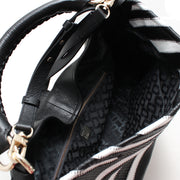 Diane von Furstenberg Sutra Zebra Patchwork Leather Hobo Bag- Black-White