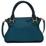 Chloe Medium Marcie Convertible Bag- Laguna Blue