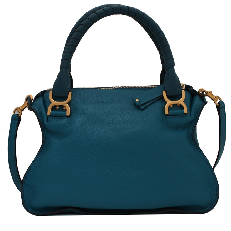 Chloe Medium Marcie Convertible Bag- Laguna Blue