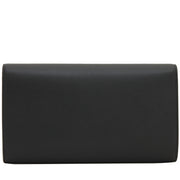Saint Laurent 361120 Belle De Jour Large Leather Clutch Bag- Navy Blue