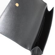 Saint Laurent 361120 Belle De Jour Large Leather Clutch Bag- Black