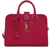 Saint Laurent 370287 Baby Cabas Monogramme Leather Bag- Pink