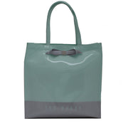 Ted Baker Large Colorblock Bow Icon Shopper Bag- Light Green
