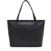 Ted Baker Crosshatch Leather Shopper Bag with Print Pouch- Black