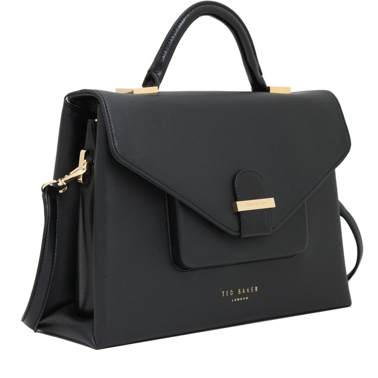 Ted Baker Top Handle Satchel Bag- Black