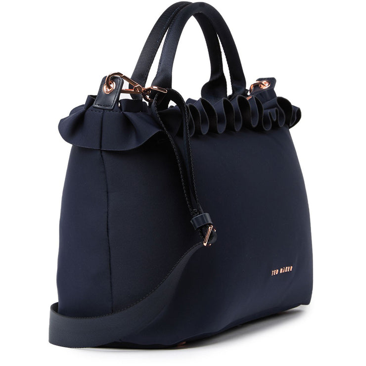 Ted Baker Ruffle Detail Small Tote Bag- Blue