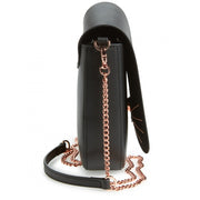 Ted Baker Medium Cat Leather Crossbody Bag- Black