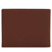 Salvatore Ferragamo Men's Leather Bi-Fold Wallet- Saxony Blue- Brown