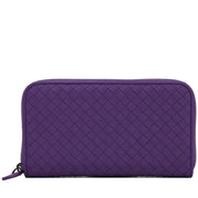 Bottega Veneta Intrecciato Nappa Continental Zip-Around Wallet- Byzantine