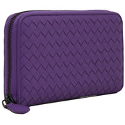 Bottega Veneta Intrecciato Nappa Continental Zip-Around Wallet- Byzantine