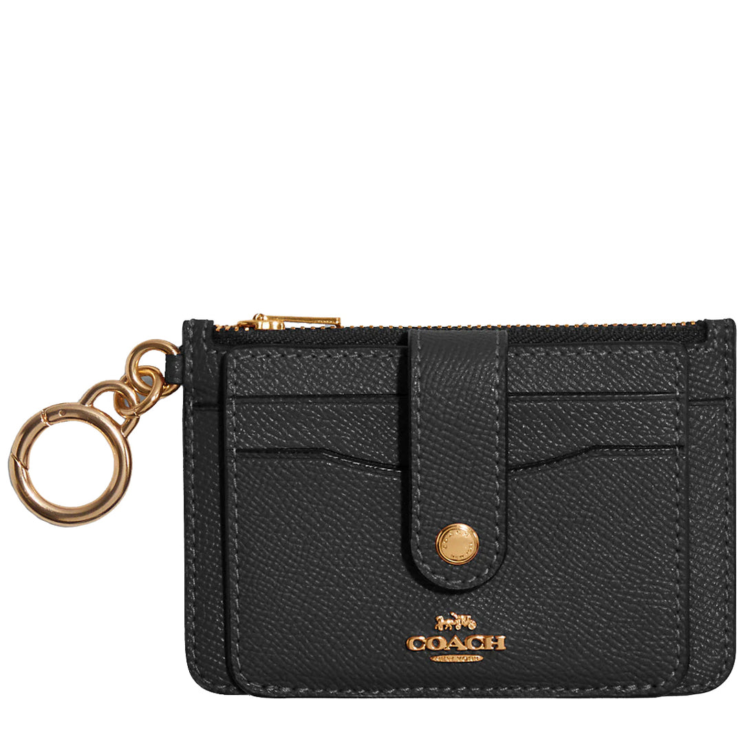 coach バッグ Coach Attachment Card Case in Gold/ Black C6881 – PinkOrchard.com