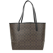 Buy Coach City Tote Bag In Signature Canvas in Gold/ Brown Black 5696 Online in Singapore | PinkOrchard.com