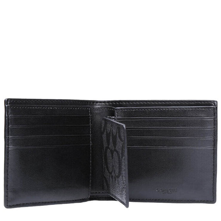 Buy Coach 3 In 1 Wallet In Signature Canvas in Charcoal/ Black 74993 Online in Singapore | PinkOrchard.com