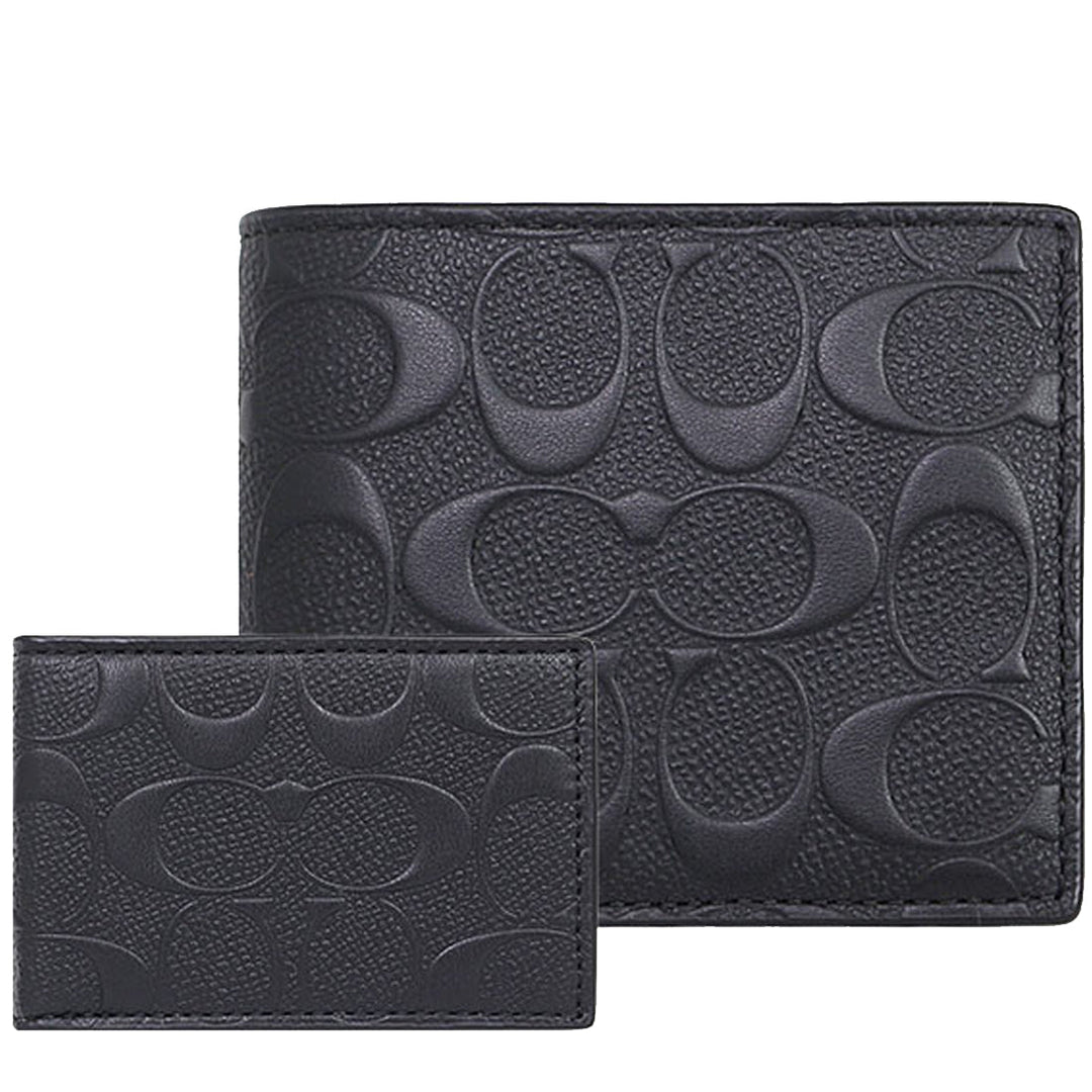 Buy Coach 3 In 1 Wallet In Signature Leather in Black 75371 Online