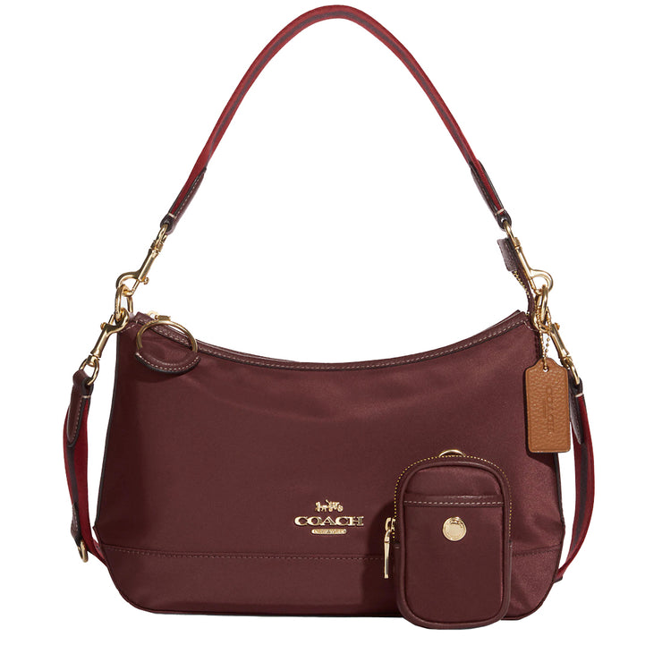 Coach Ellis Shoulder Bag in Wine Multi CA205