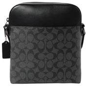 Coach Houston Flight Bag in Signature Canvas in Charcoal/ Black 4010