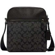 Coach Houston Flight Bag in Signature Canvas in Charcoal/ Black 4010