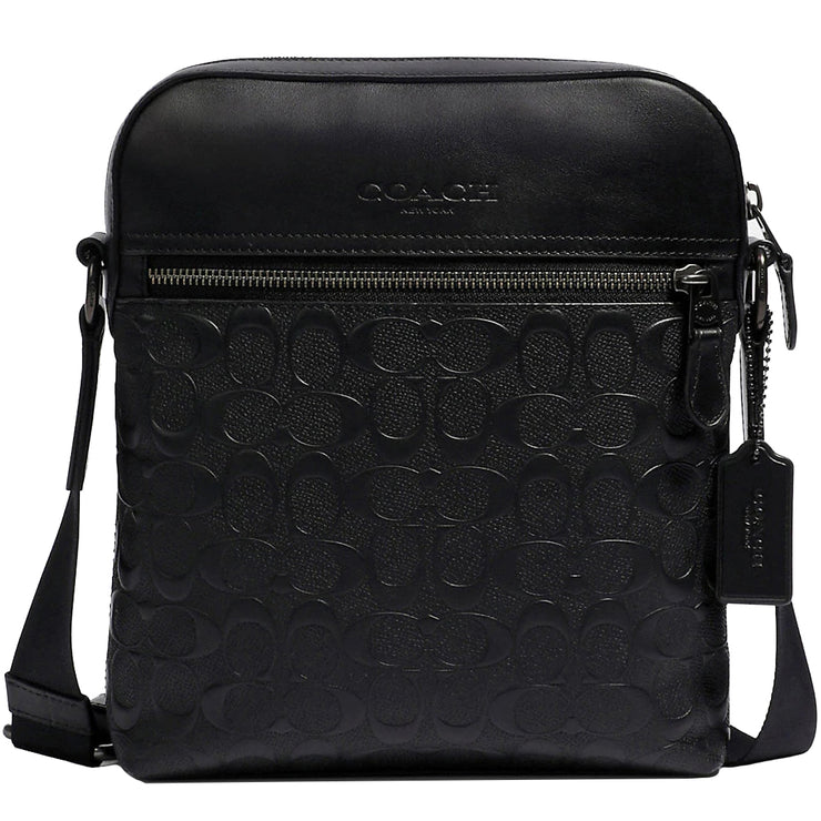 Coach Houston Flight Bag In Signature Leather in Black 4009