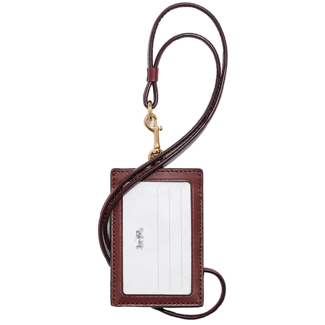 Coach Id Lanyard In Signature Canvas With Wildflower Print in Khaki Mu