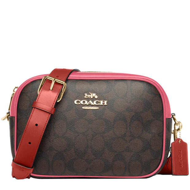 Buy Coach Jamie Camera Bag In Signature Canvas in Brown/ Watermelon CA547 Online in Singapore | PinkOrchard.com