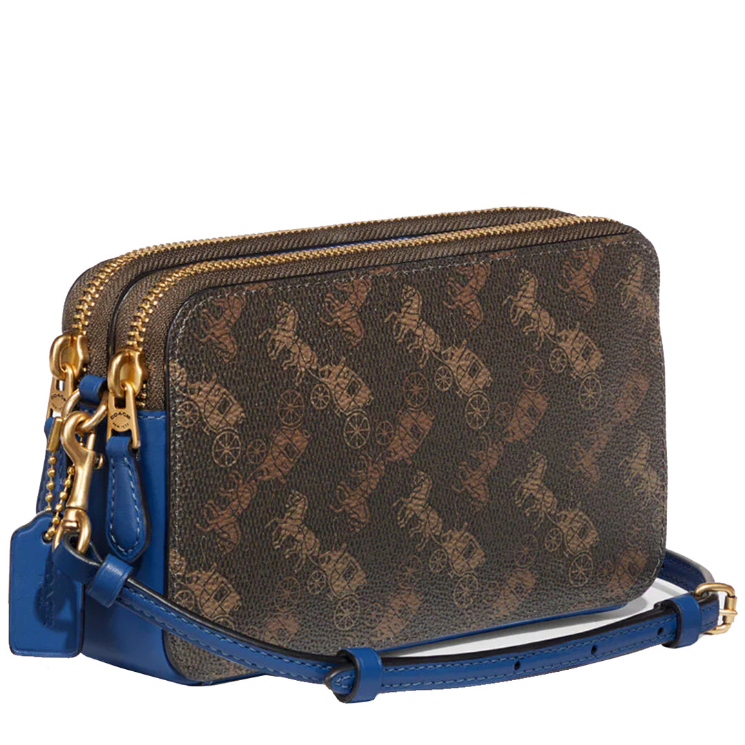 Coach Kira Crossbody with Horse And Carriage Print Bag in Truffle