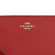 Coach Large Corner Zip Wristlet in Red Apple 3888